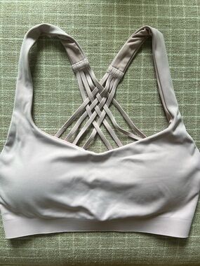 lululemon athletica Light Pink Strappy Back Sports Bra
